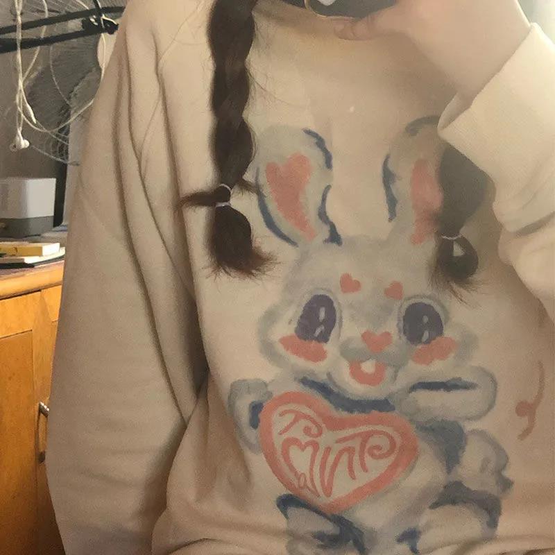 NRVP Áo Thun Nữ Dài Tay Cổ Tròn Thời Trang Hàn