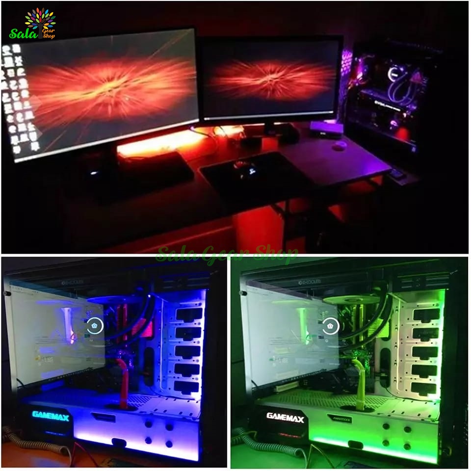 Dây LED RGB 12v 4pin mỏng 5mm