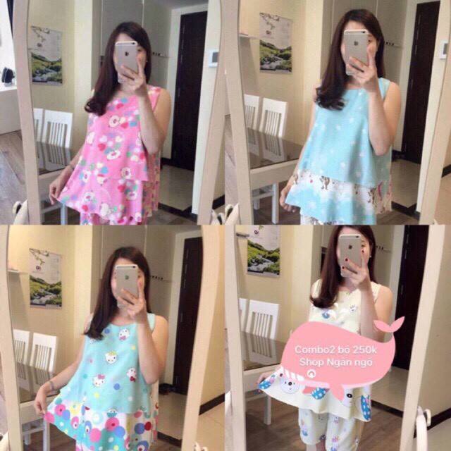 ( sỉ, lẻ ) Bộ lanh bầu, sau sinh ba lỗ, 2 tầng, tiện cho bé ti, chất lanh lụa thoáng mát ngày hè, hàng đẹp