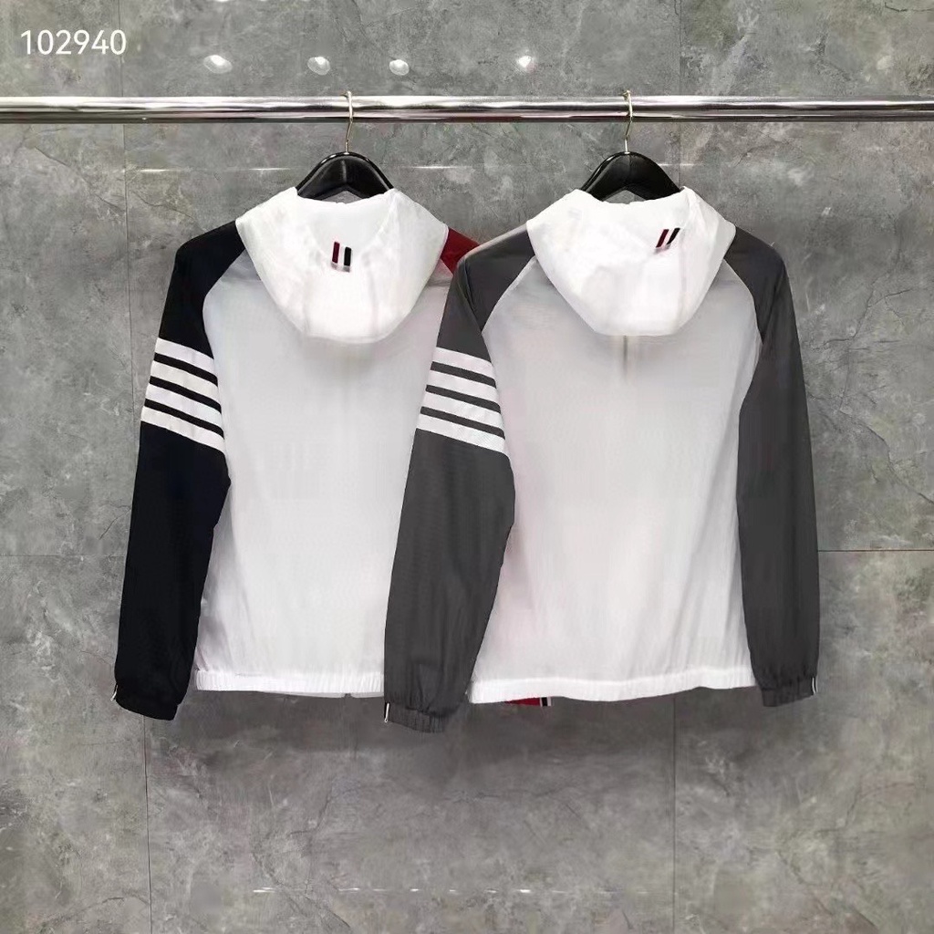 Áo khoác gió mỏng chống nắng Thom Browne nữ ⚡️ [ HÀNG XUẤT DƯ ] [CAO CẤP]⚡️