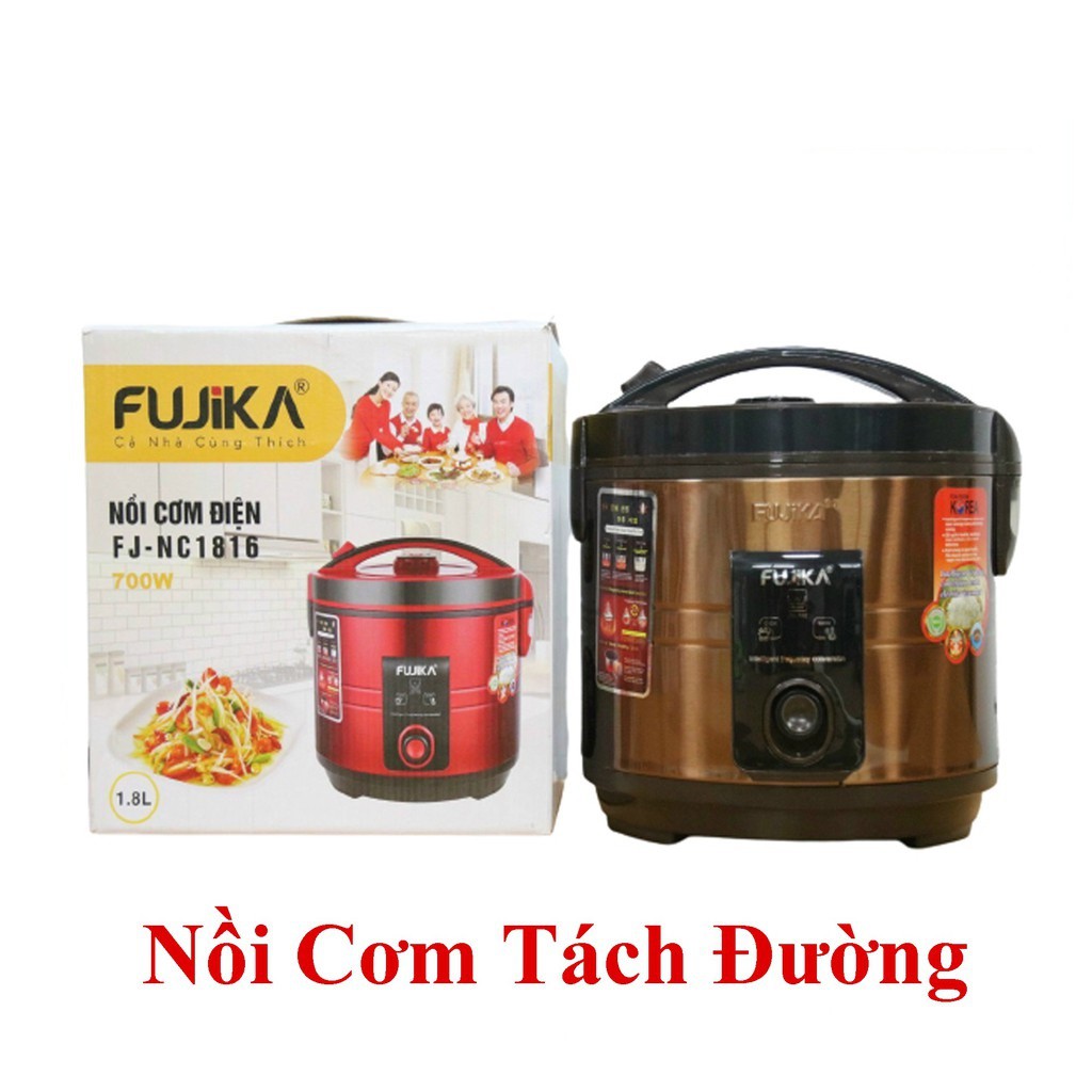 Nồi cơm điện 1.8L Fujika FJ-NC1816 có chức năng tách và làm giảm lượng đường có trong cơm