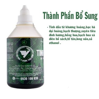Tinh dầu ngải cứu hỗ trợ giảm đau nhức xương khớp đại học Y dược thái bình chai 500ml