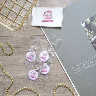 Móc khóa Cú Hồng