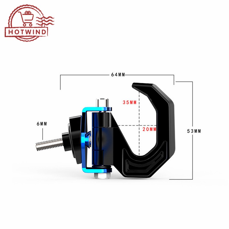 Móc treo hành lý gắn xe máy bằng hợp kim nhôm hình móng vuốt chim đại bàng