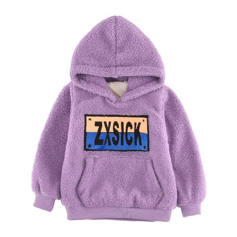 COD Kid's FashionGirl | 5-14 years old Tops Girl's Sweater Autumn And Winter Velvet Children Coat Hooded Jacket