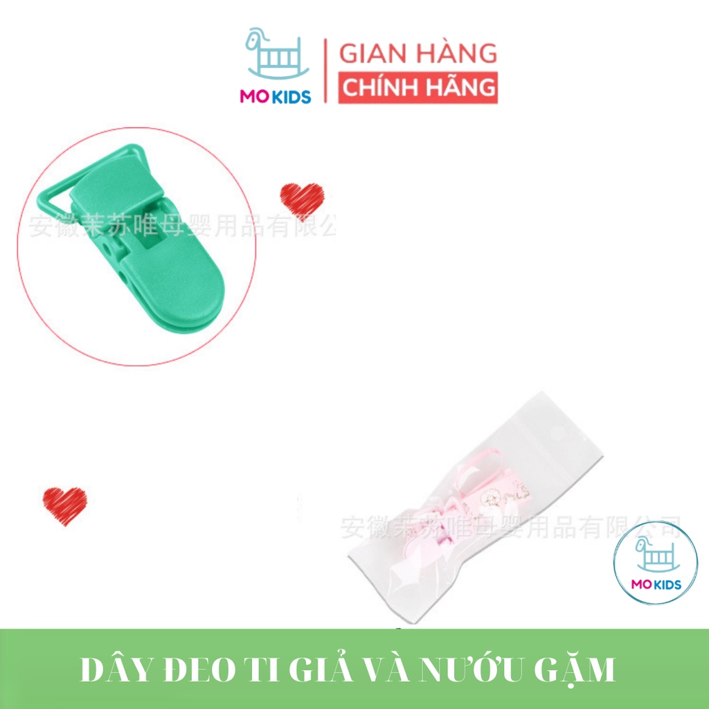 Dây đeo ti giả, treo gặm nướu chống rơi cho bé - MOKIDS