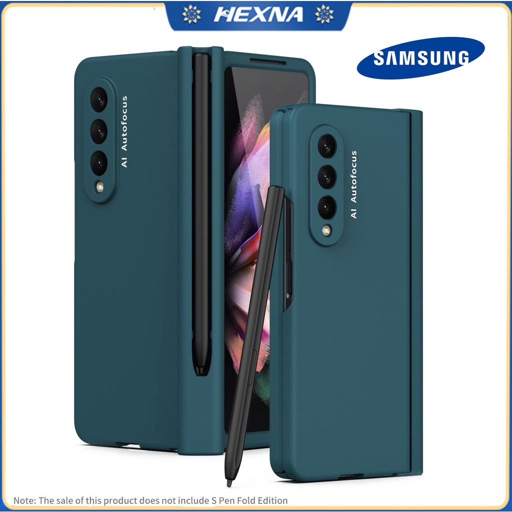 ốp Cao Cấp Bao Da Điện Thoại Samsung Galaxy Cho Samsung Galaxy Z Fold 3 5G Z Fold 3 Bảo Vệ Toàn Diện