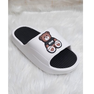 DÉP BÁNH MÌ HÌNH GẤU TOI NAM NỮ ĐẾ XỐP NHẸ ĐẾ CAO 3CM ( đặt mua tăng lên 2 size)