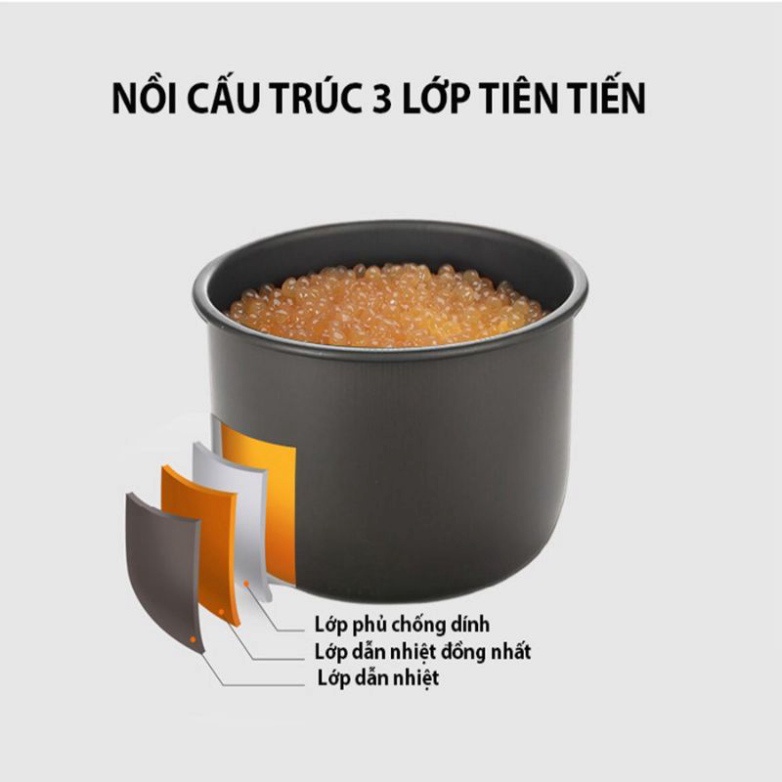 Nồi nấu trân châu tự động AONUOSI + Tặng vợt múc trân châu