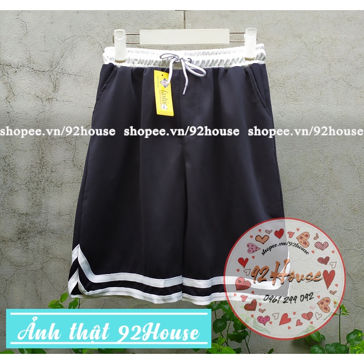 Quần short thun unisex bóng chày chữ V nam nữ phong cách ulzzang / Quần đùi thể thao form rộng