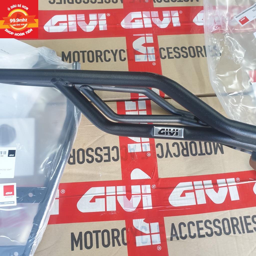 Cảng Sau Exciter 155 MRV Cảng Givi Exciter 155 Chính Hãng Thép Sơn Tĩnh Điện Lắp Thùng Sau GIVI, Chịu Lực Tốt, Gắn Kiểng