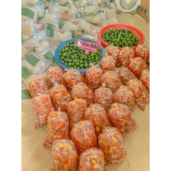 Bánh tráng phơi sương muối nhuyễn sate hành phi .