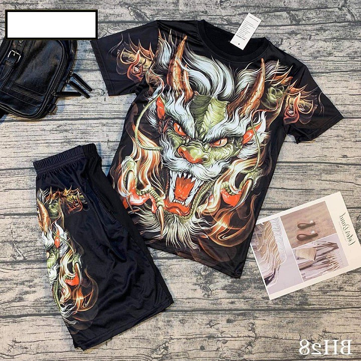 SET BỘ QUẦN ÁO THỂ THAO THUN LẠNH, SET BỘ ÁO NAM TAY LỠ chất liệu thun lạnh mền mịn in logo Đủ Size - BN131 | BigBuy360 - bigbuy360.vn