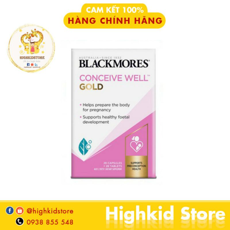 Tăng thụ thai Blackmores conceive gold Úc