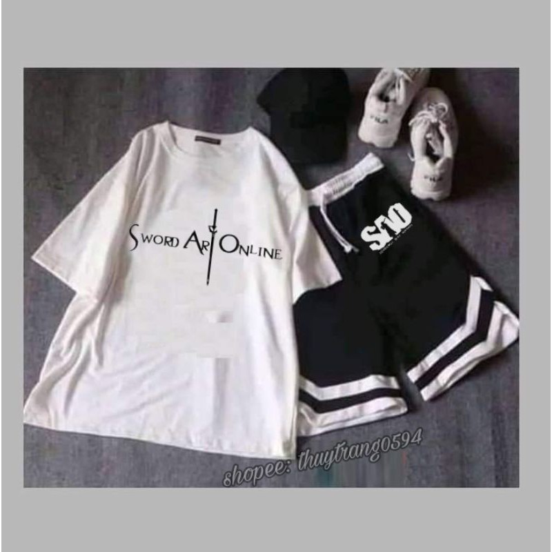 Set áo quần hè Anime Sword Art Online phong cách cá tính | BigBuy360 - bigbuy360.vn