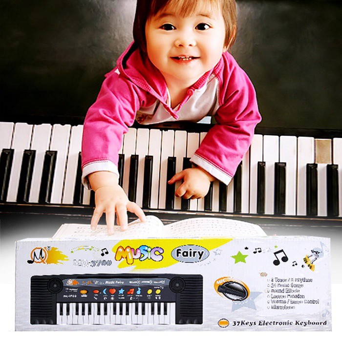 Đồ Chơi Đàn piano cho bé mq 3700 có mic hát