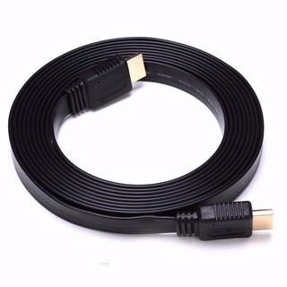 Dây cáp Hdmi 5m dẹt đen chuẩn Hdmi 1.4 full Hd
