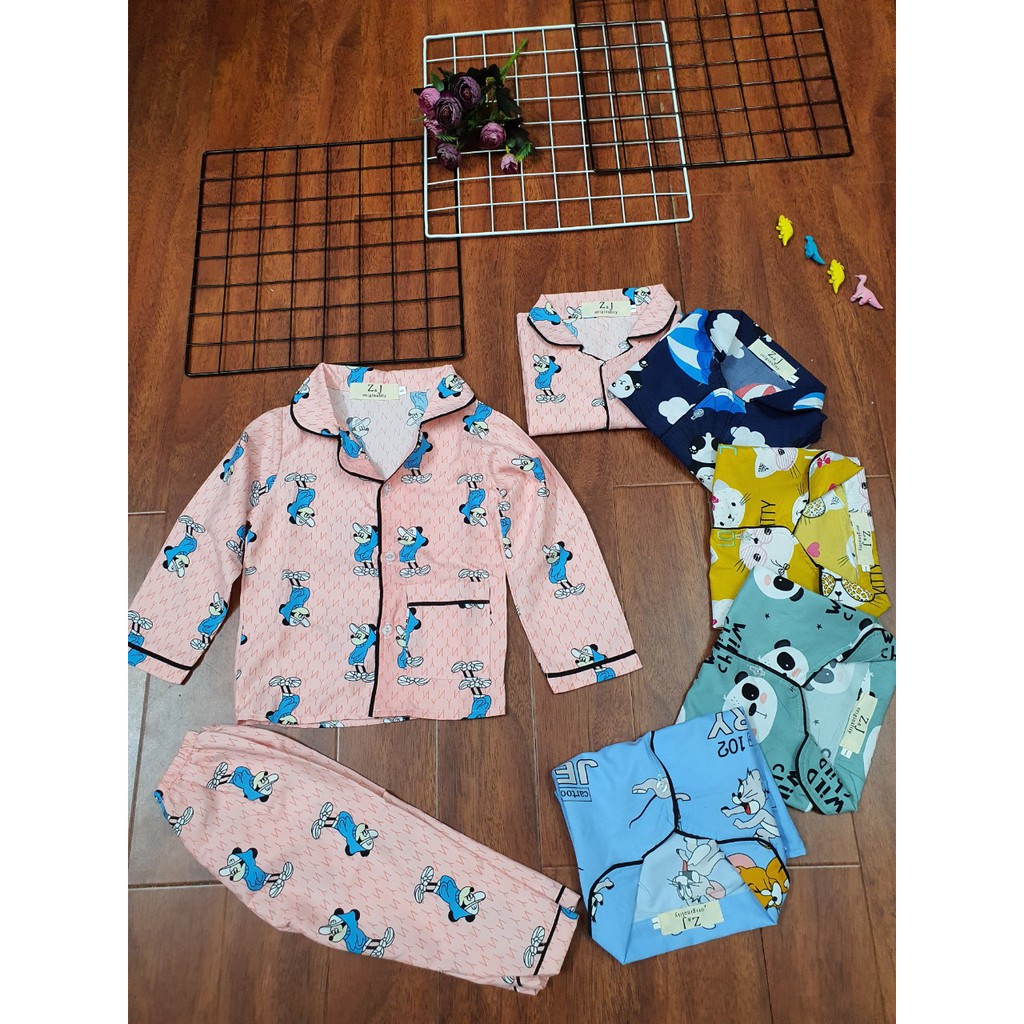 [ ẢNH THẬT SHOP TỰ CHỤP ] Bộ Pijama trẻ em dài tay dưới 20kg KATE THÁI LOẠI nhiều mẫu cực xinh cho bé