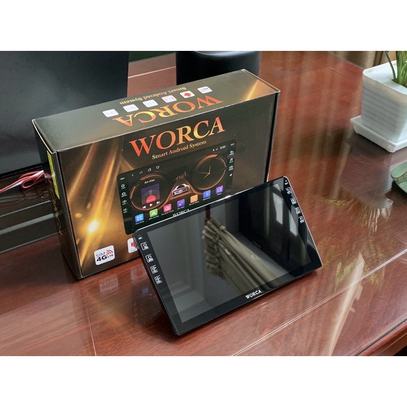Màn hình Android WORCA chính hãng cắm sim 4G - Ram2gb - Rom 32gb - IPS- ra lệnh giọng nói bh 1 năm đổi mới