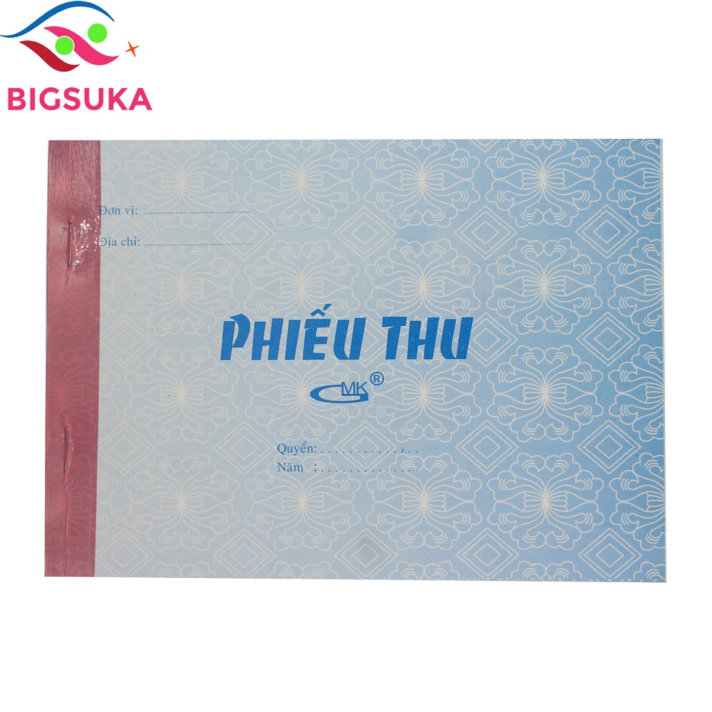 Phiếu thu 2 liên 13x19mm - xấp 100 tờ SUKADO