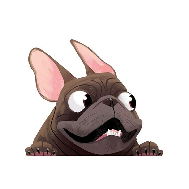 Miếng Dán Phản Quang Họa Tiết Hoạt Hình Cún Cưng 3d Chống Thấm Nước Trang Trí Xe Hơi