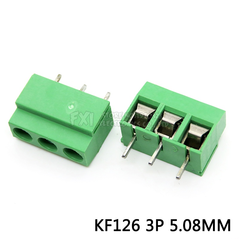 Bộ 10 Ốc Vít Thẳng KF126-5.08-3P KF126-3P 250V 8A 3Pin 5.08mm PCB 26-14A WG