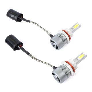 2 Đèn Pha Led C6 Cob 9004 36w 7600lm