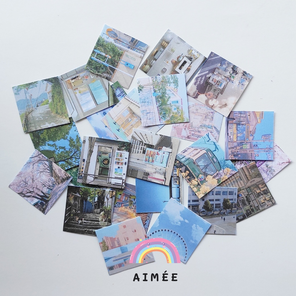 In sticker vuông theo yêu cầu | Aimée