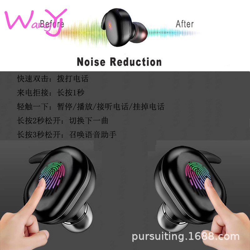 Tai nghe thể thao Tws bluetooth Y30 5.0 cảm ứng không dây dùng ngoài trời