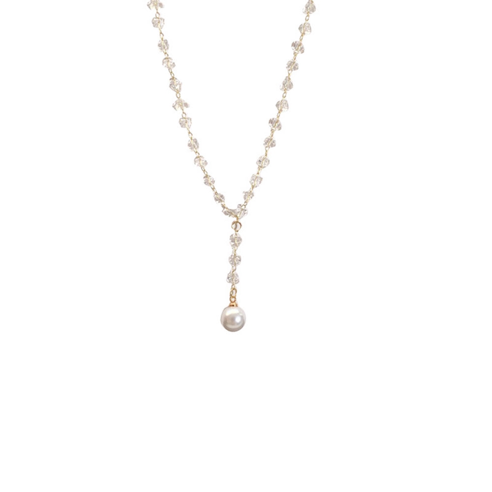 Dây Chuyền Hợp Kim Đính Ngọc Trai Nhân Tạo Xinh Xắn