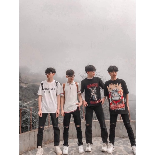 Áo Phông oversize MIKENCO fallen angel thiên thần part 3 ảnh thật