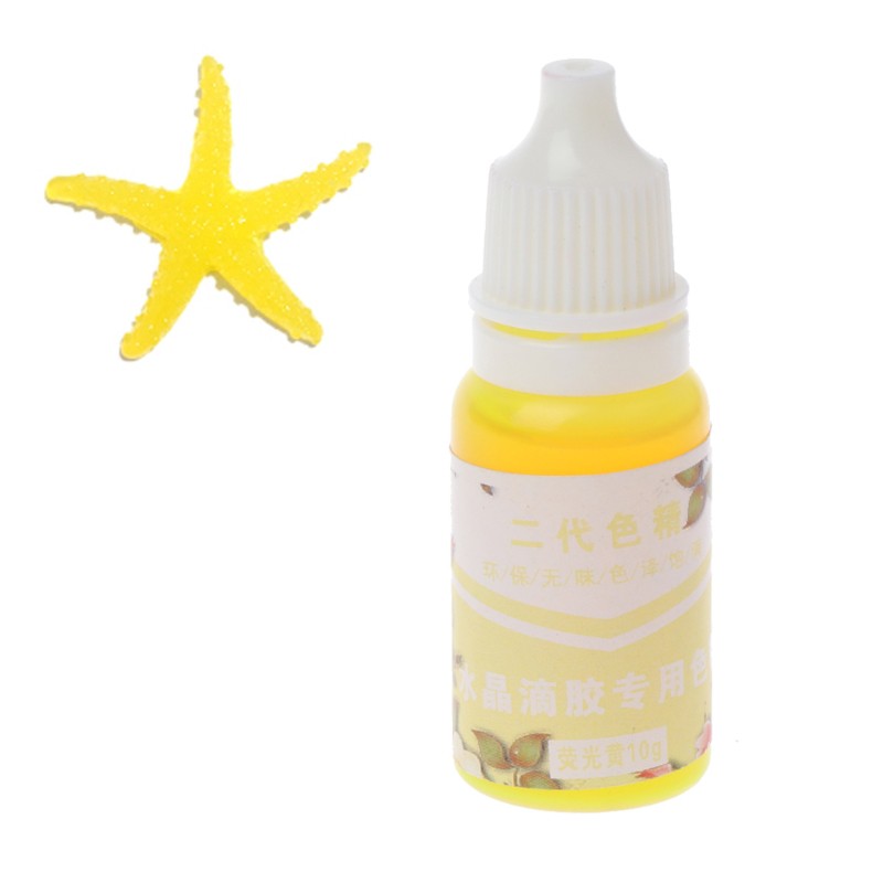 Lọ bột màu nhuộm đồ thủ công nghệ thuật handmade resin UV sấy khô tia cực tím dạng lỏng 15 màu sắc tùy chọn