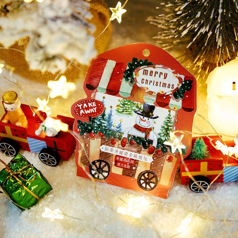 Set 40 Sticker Dán Trang Trí Sổ Tay Chủ Đề Giáng Sinh