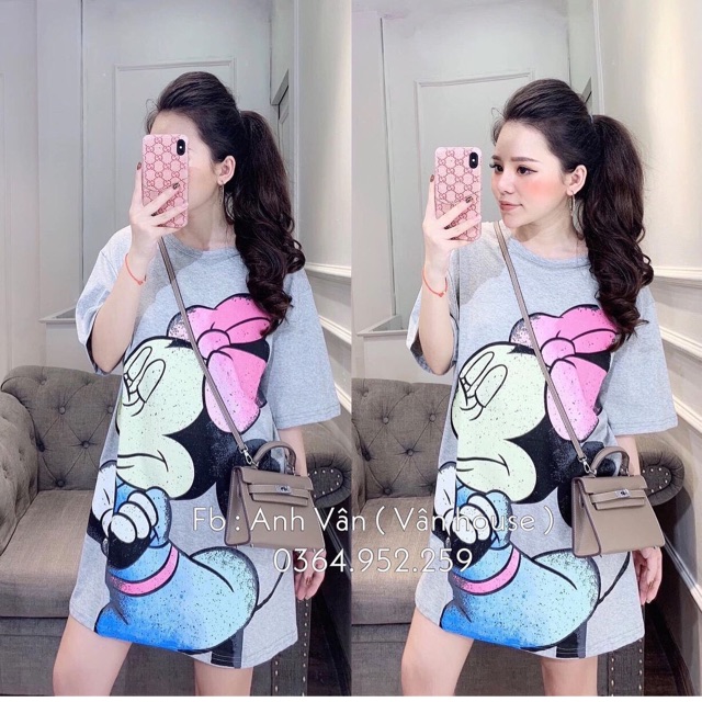 Áo phông mickey Form dài