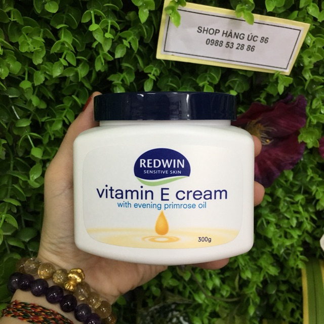 Kem dưỡng da  Redwin Vitamin E 300g và lotion 400ml của Úc