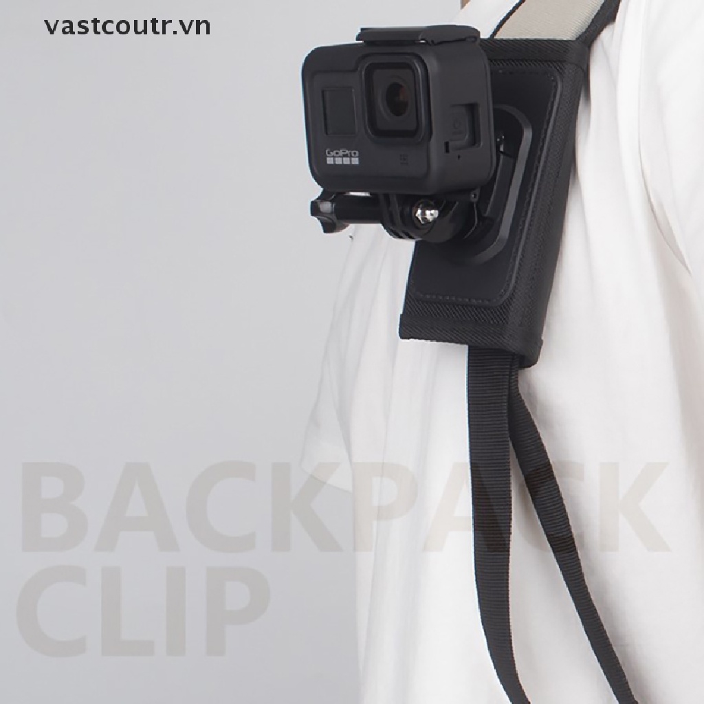 GOPRO Kẹp Gắn Điện Thoại Gắn Ba Lô Đeo Vai Cho Máy Ảnh Thể Thao Ngoài Trời