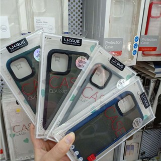 [Mã ELMS10 giảm 6% đơn 50K] Ốp lưng Likgus nhám mờ cho iPhone 1613. 14 ,11 Pro Max/  11/ Xs Max/ / XS viền TPU chống sốc