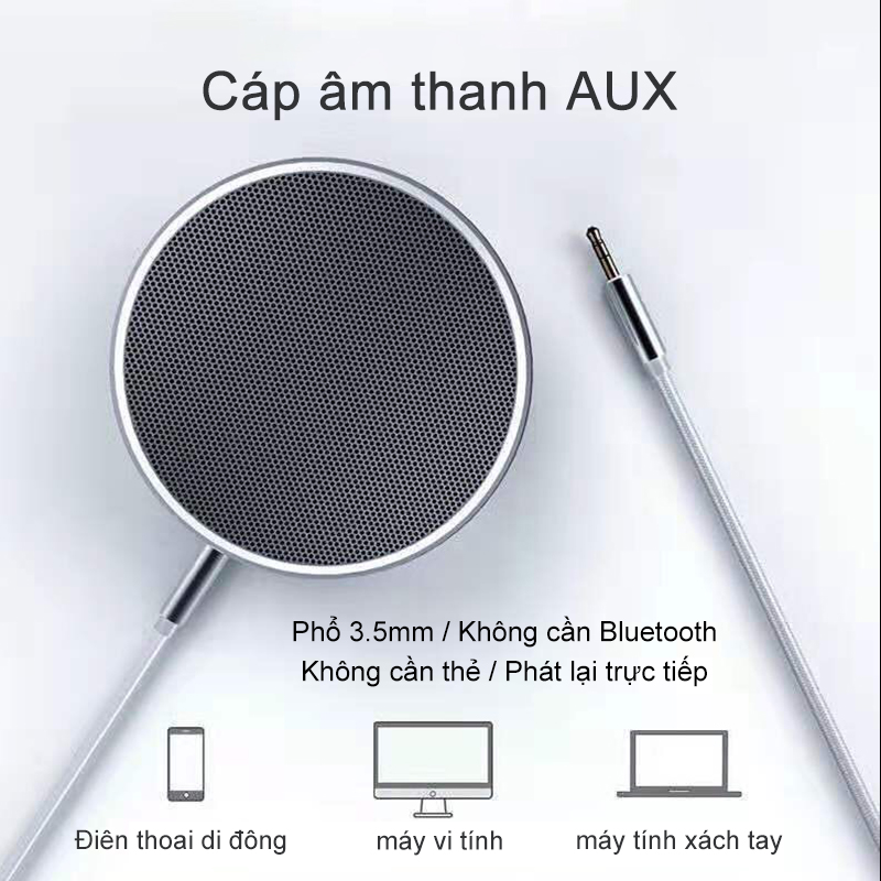 CÓ VIDEO - CAM KẾT BẢO HÀNH - Loa bluetooth bọc thép mini, có thể sử dụng dây cap liên kết [T22LYYX]