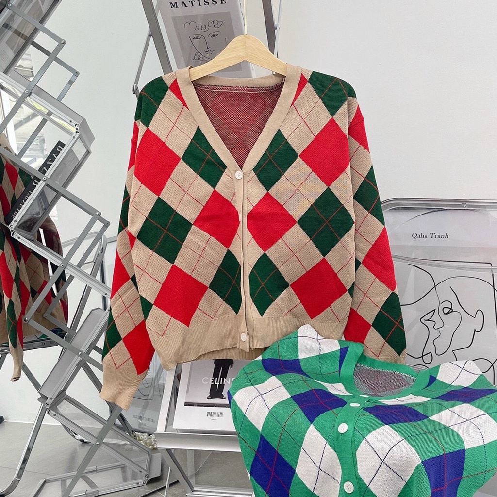 Áo khoác cardigan trám 2màu quảng châu siêu đẹp