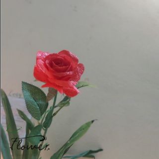 Hoa hồng 1 bông từ chất liệu gấm lụa. Hoa handmade bền đẹp, sắc nét hơn cả hồng nhung. Sỉ lẻ ship toàn quốc