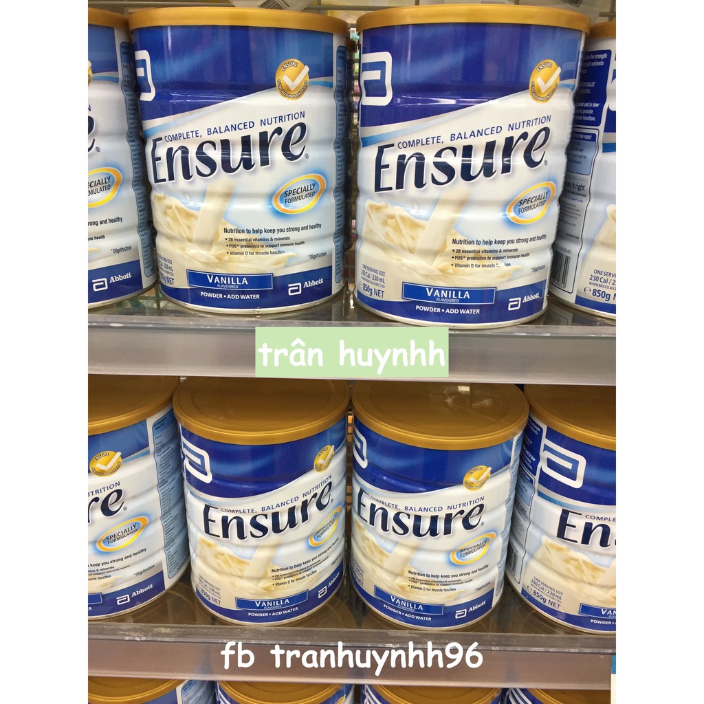 Sữa ensure 850g của úc