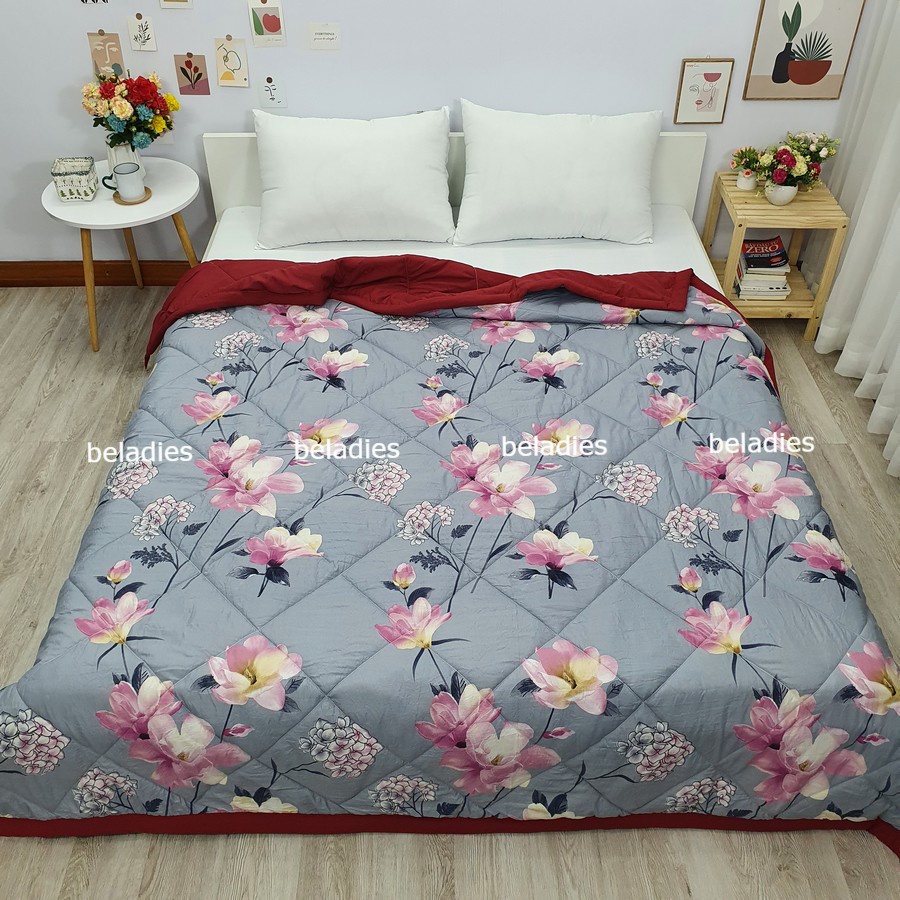 Chăn hè thu trần bông cotton, mền đũi mềm mát an toàn cho sức khỏe cỡ lớn 2mx2m3