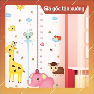 Decal thước đo chiều cao, thước đo chiều cao dán tường cho bé