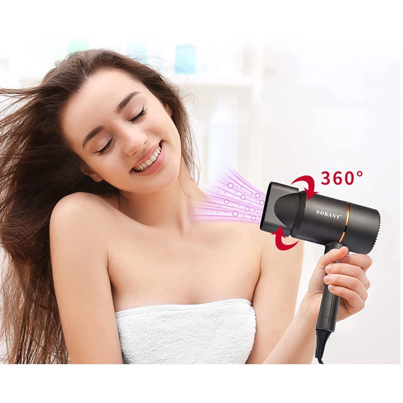 Máy sấy tóc, máy làm tóc khô nhanh chóng hiệu Sokany 2202