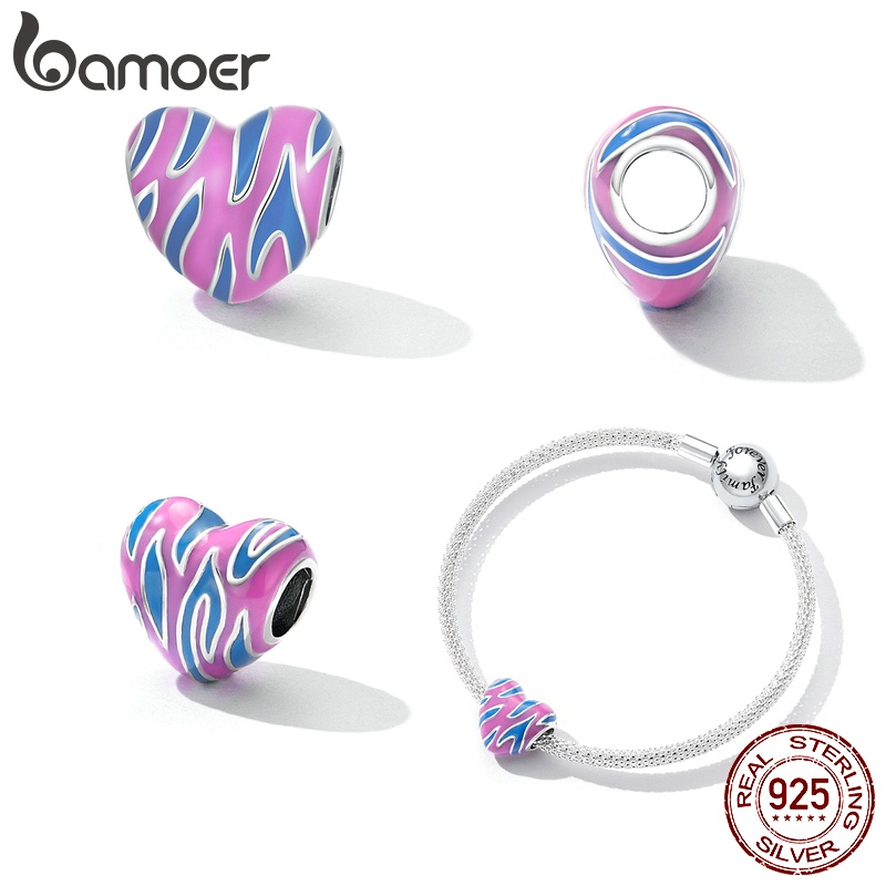 Mặt dây chuyền Bamoer SCC2215 bằng bạc 925 hình trái tim