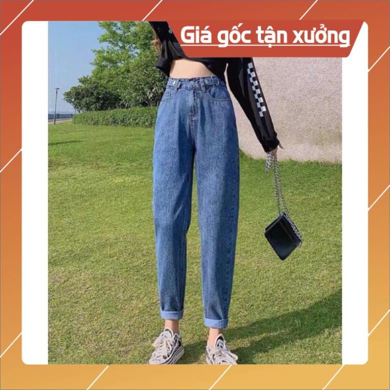 Quần jean bò baggy nữ ống suông xuông rộng hàng Quảng Châu phong cách Hàn Quốc sành điệu style 2021 - HAPONO-J007 | BigBuy360 - bigbuy360.vn