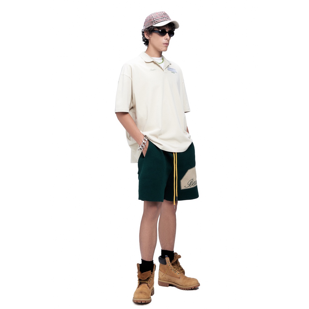 Quần Len Ngắn Beuter Label Knit Short - Forest