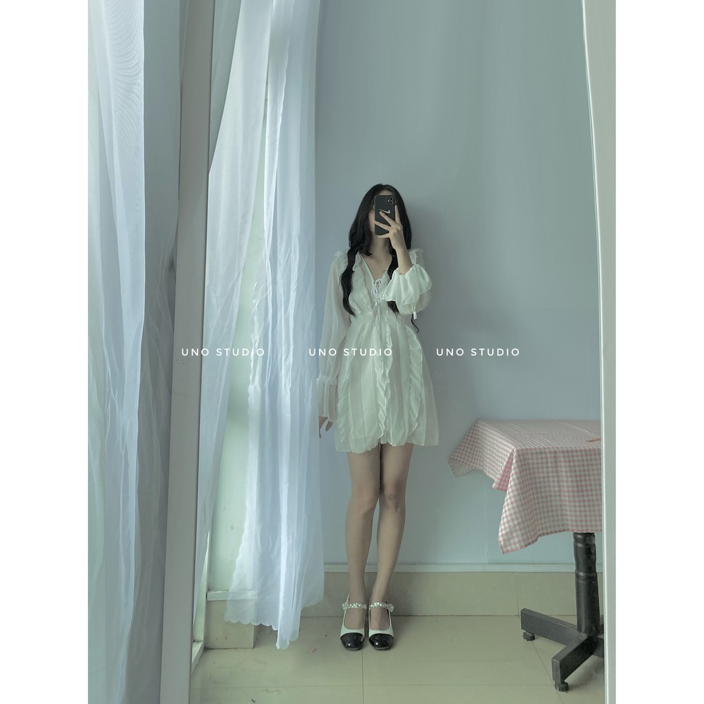 Váy trắng ulzzang bèo rũ