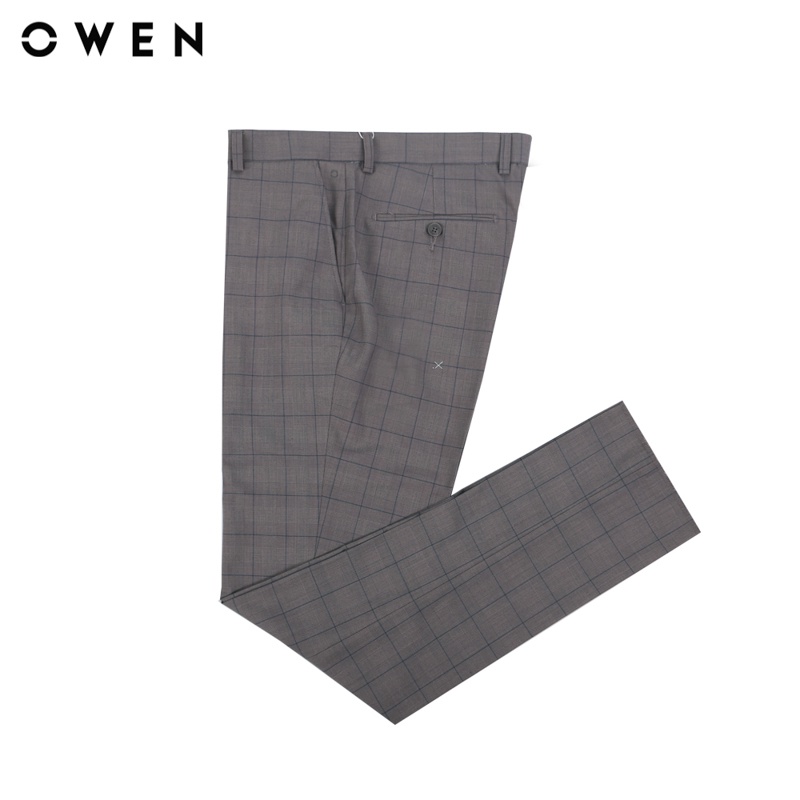 Quần tây Nam Owen Polyester Trendy Nâu - QD23434