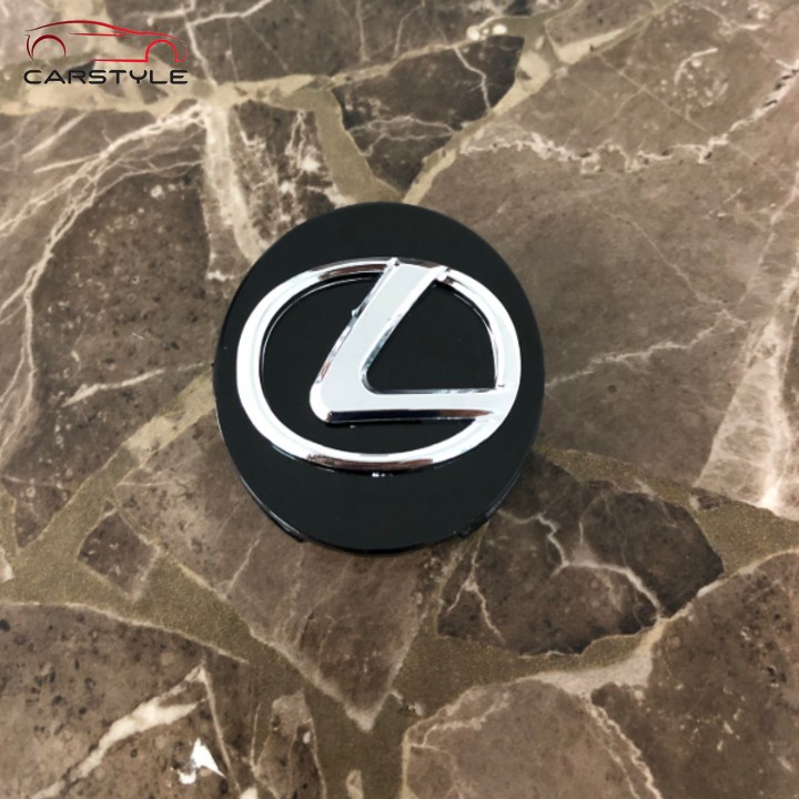 Logo chụp mâm, lazang bánh xe Lexus đường kính 62mm LS62: Mầu Đen và Bạc NX CT RX IS ES 200t 1 chiếc Logo Chụp Mâm Bánh Xe Ô Tô Lexus Đường Kính 62mm